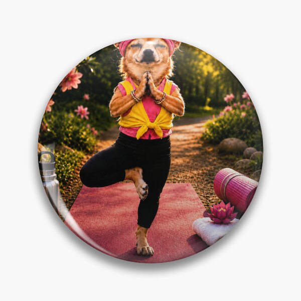 Item preview, Chihuahua doing yoga at sunset designed and sold by APDQC.