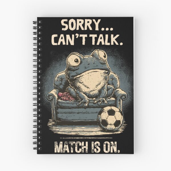 Item preview, Sorry Can't Talk Frog Soccer Fan Match is On Vintage Funny designed and sold by Majnon8bp.