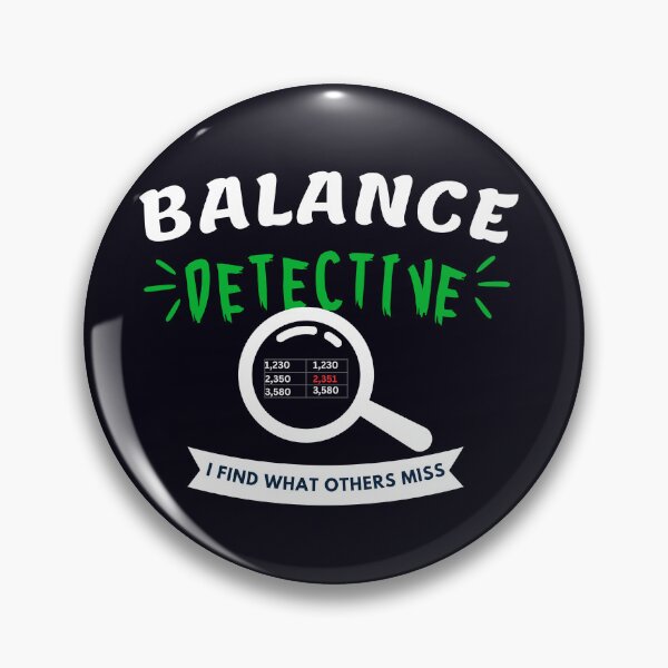 Item preview, Balance Detective | Funny Accountant CPA Reconciliation Typography Design designed and sold by FCA SIR MERCH .