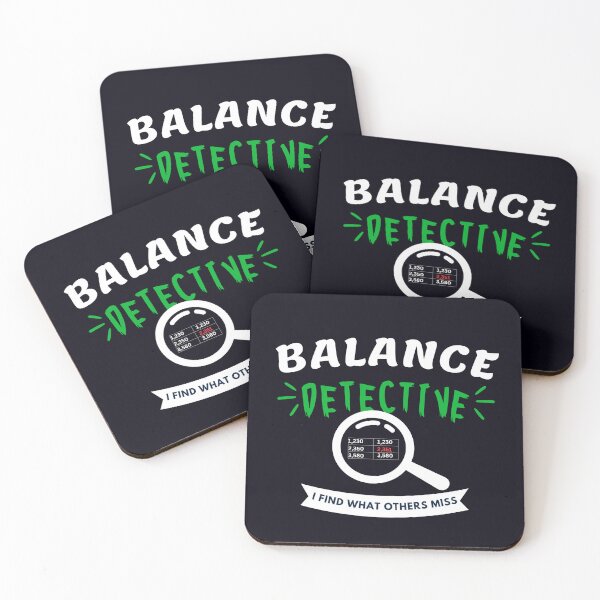 Item preview, Balance Detective | Funny Accountant CPA Reconciliation Typography Design designed and sold by FCA SIR MERCH .