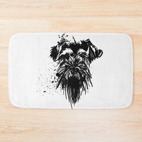 Item preview, Miniature Schnauzer Ink Portrait Illustration designed and sold by Inkversed.