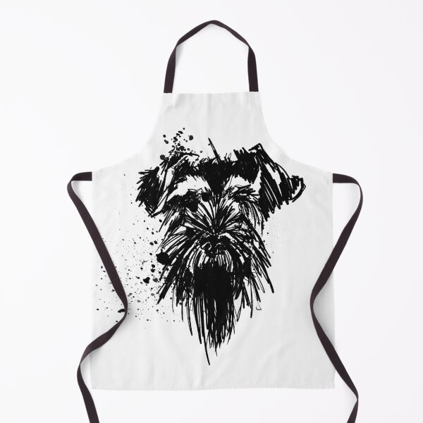 Item preview, Miniature Schnauzer Ink Portrait Illustration designed and sold by Inkversed.