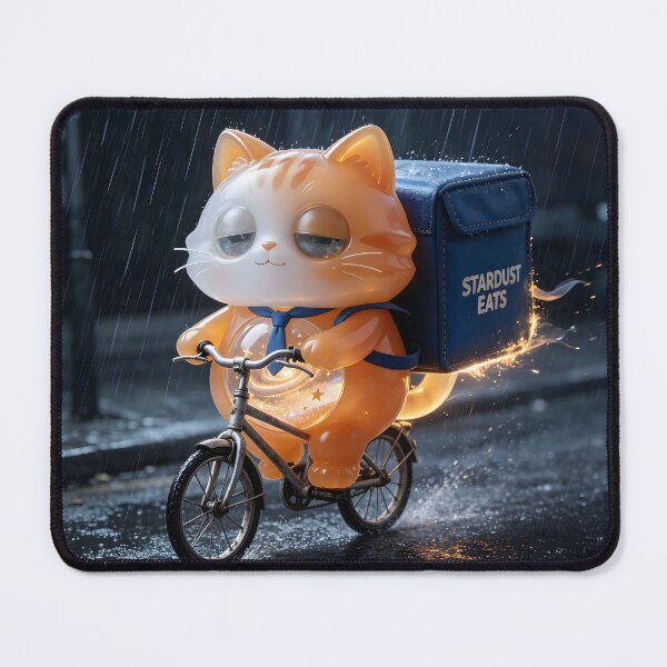 Item preview, Emerald Cat - Midnight Delivery: Delivering Dreams on 1% Battery designed and sold by ABYSSLAB.