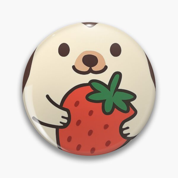 Item preview, Cute Hedgehog Holding Strawberry designed and sold by redblink store.