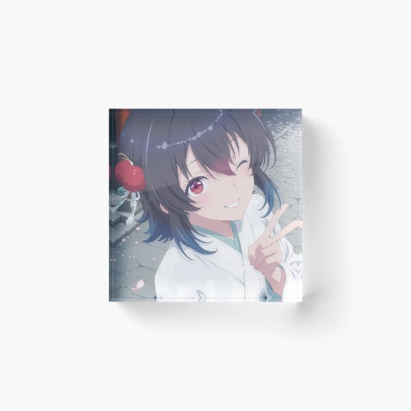 Item preview, Umi Asanagi Second Prettiest Girl Kura Nika Wink Peace Moment designed and sold by PMartistStudio.