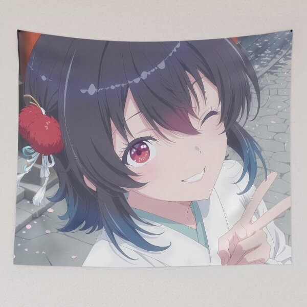 Item preview, Umi Asanagi Second Prettiest Girl Kura Nika Wink Peace Moment designed and sold by PMartistStudio.