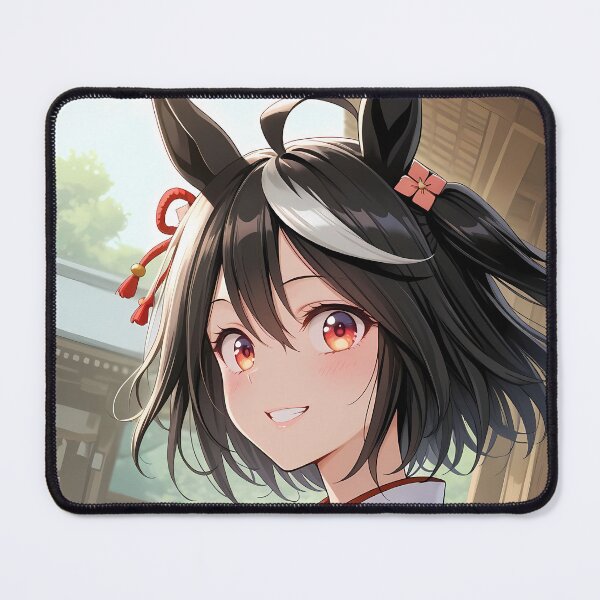 Item preview, Kitasan Black Uma Musume Shrine Maiden Soft Morning Smile designed and sold by PMartistStudio.
