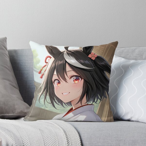 Item preview, Kitasan Black Uma Musume Shrine Maiden Soft Morning Smile designed and sold by PMartistStudio.