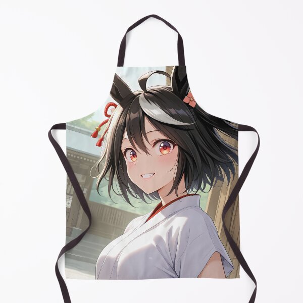 Item preview, Kitasan Black Uma Musume Shrine Maiden Soft Morning Smile designed and sold by PMartistStudio.
