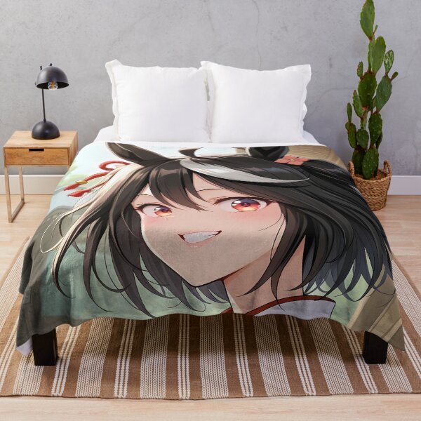Item preview, Kitasan Black Uma Musume Shrine Maiden Soft Morning Smile designed and sold by PMartistStudio.