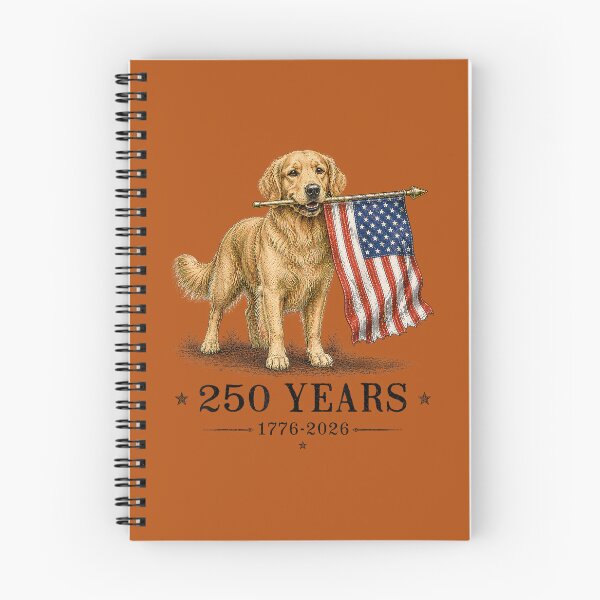 Item preview, Vintage Golden Retriever Patriotic Dog 250 Years 1776 2026 designed and sold by MichelLoveHaris.