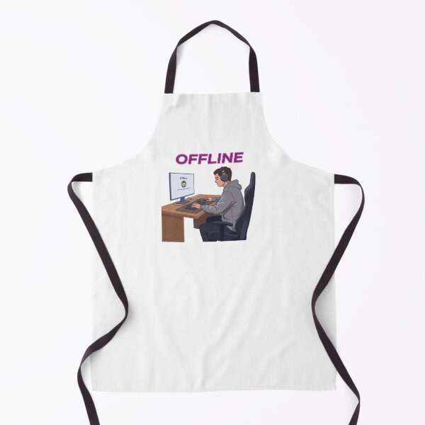 Item preview, Mentally Offline Gamer Desk Setup designed and sold by Northern Glow Art.
