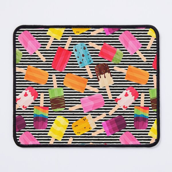 Item preview, Colourful Popsicles with Black Line Background  designed and sold by Explicitly-Random.