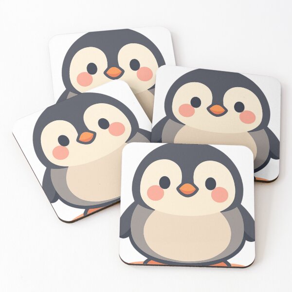 Item preview, Cute Chubby Penguin Kawaii Baby Penguin Illustration designed and sold by redblink store.