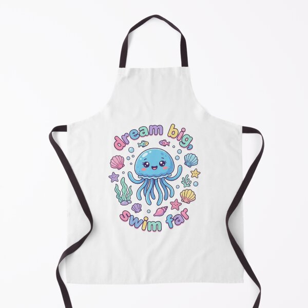 Item preview, Cute Jellyfish Cartoon Design | Kawaii Ocean Animal Sticker | Dream Big Swim Far Art designed and sold by morning sun.