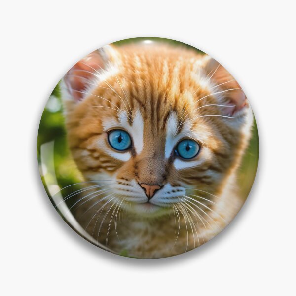 Item preview, Golden Ginger Cat Blue Eyes designed and sold by iwzzuel.