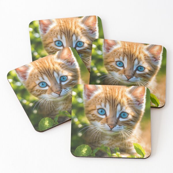 Item preview, Golden Ginger Cat Blue Eyes designed and sold by iwzzuel.