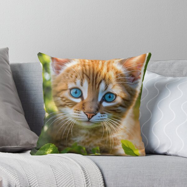 Item preview, Golden Ginger Cat Blue Eyes designed and sold by iwzzuel.