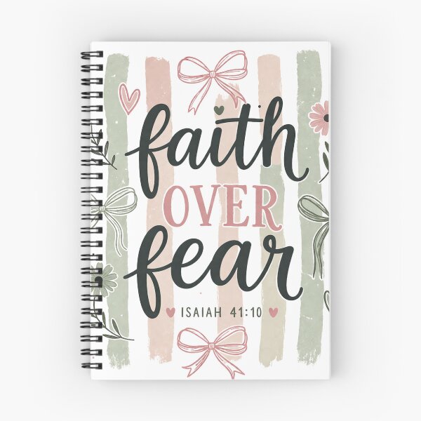 Item preview, Faith Over Fear – Isaiah 41:10 Floral Christian designed and sold by SweetTeezPrints.