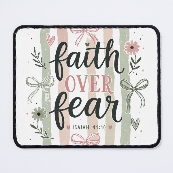 Item preview, Faith Over Fear – Isaiah 41:10 Floral Christian designed and sold by SweetTeezPrints.