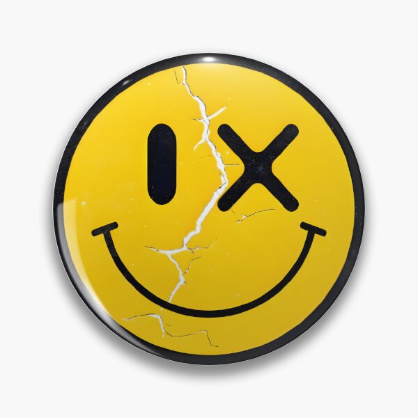 Item preview, Edgy Cracked Smiley Face Grunge Streetwear Aesthetic designed and sold by smouzy.