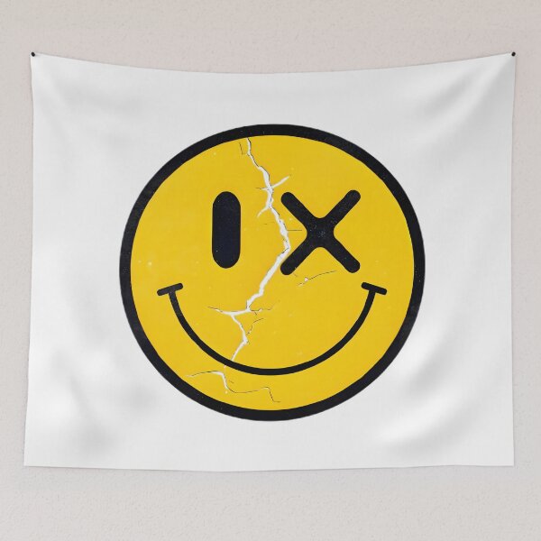 Item preview, Edgy Cracked Smiley Face Grunge Streetwear Aesthetic designed and sold by smouzy.