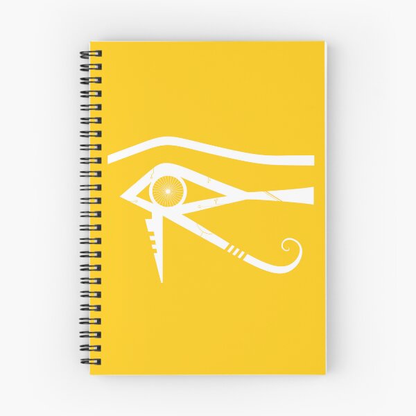 Item preview, White Sci-Fi/Futuristic Eye of Horus (Yellow Background) designed and sold by TJF Arts.