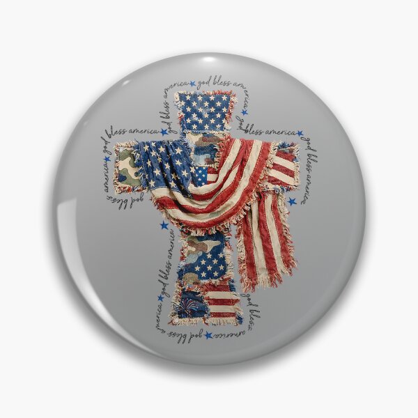 Item preview, God Bless America Patriotic Christian Cross American Flag designed and sold by GreggRoss.