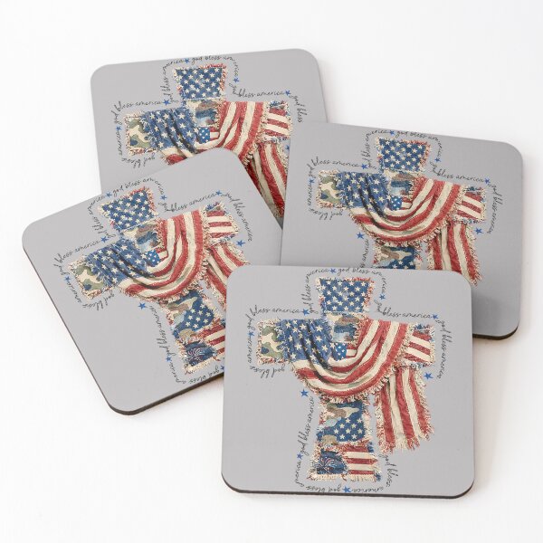 Item preview, God Bless America Patriotic Christian Cross American Flag designed and sold by GreggRoss.