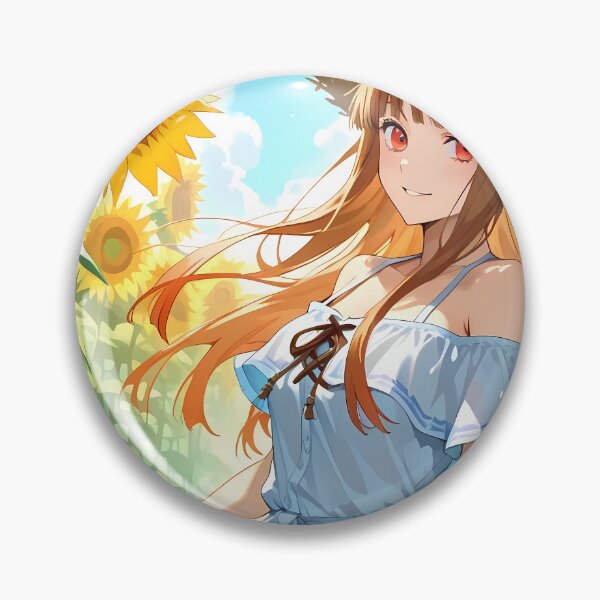 Item preview, Holo spice and wolf Sunflower Path Summer Glow designed and sold by PMartistStudio.