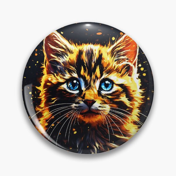 Item preview, Fiery Fantasy Cat Digital Art designed and sold by iwzzuel.