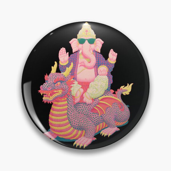 Item preview, Ganesha Riding Dragon Streetwear Pop Art designed and sold by PANNARUK THAILAND.