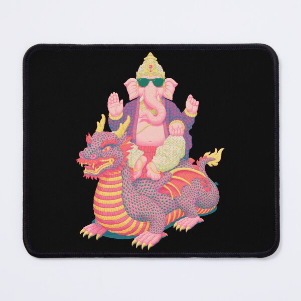 Item preview, Ganesha Riding Dragon Streetwear Pop Art designed and sold by PANNARUK THAILAND.