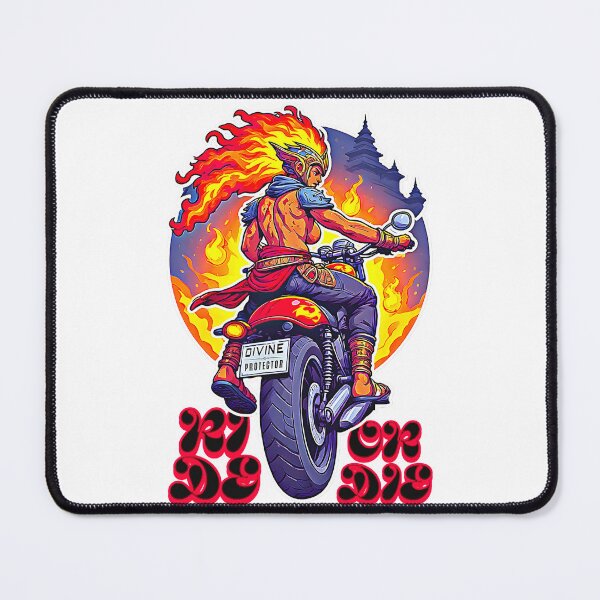 Item preview, Divine Protector Fire Goddess Fantasy Motorcycle designed and sold by Neer arts.