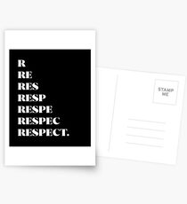 R-E-S-P-E-C-T Postcards