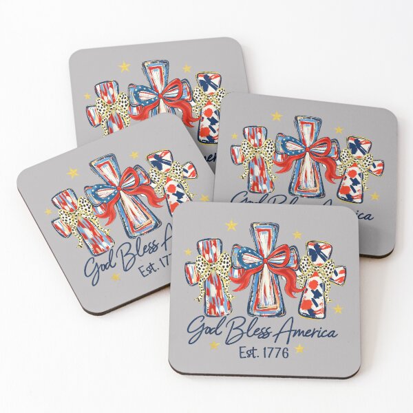 Item preview, God Bless America Patriotic Cross Bow Faith Design designed and sold by GreggRoss.
