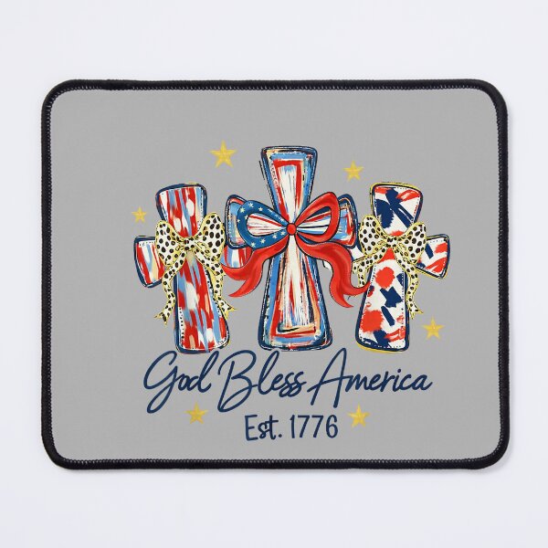 Item preview, God Bless America Patriotic Cross Bow Faith Design designed and sold by GreggRoss.