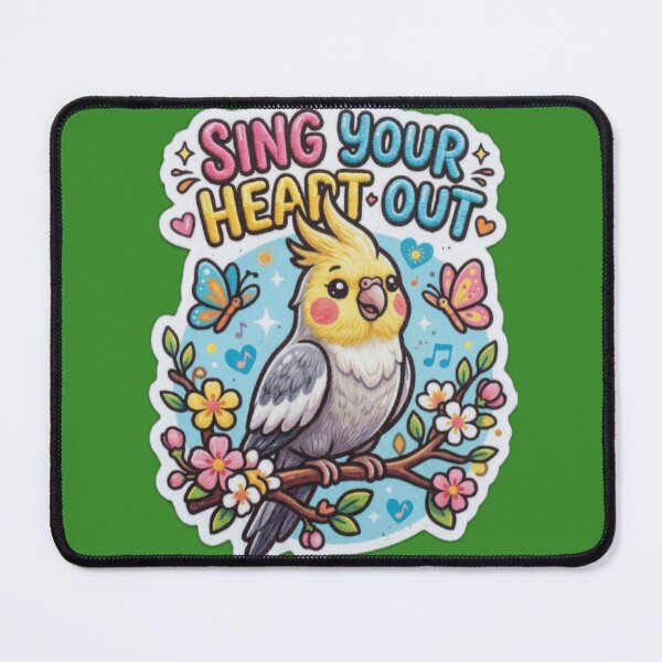 Item preview, Sing Your Heart Out Cockatiel designed and sold by mimiartes.