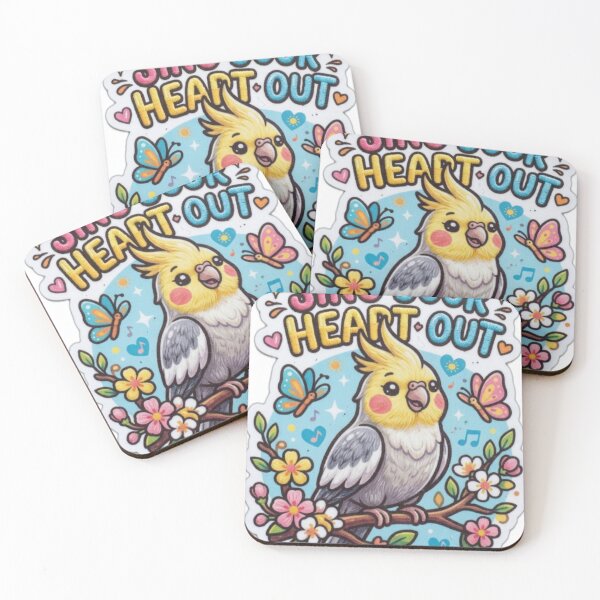 Item preview, Sing Your Heart Out Cockatiel designed and sold by mimiartes.