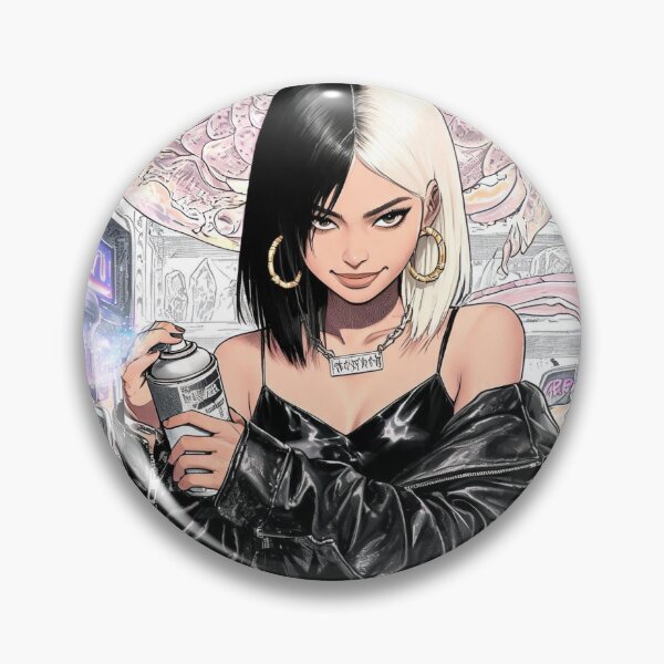 Item preview,  Filipino-Black design, styled with an iconic two-tone half black half platinum-blonde designed and sold by Ramases-Merch.