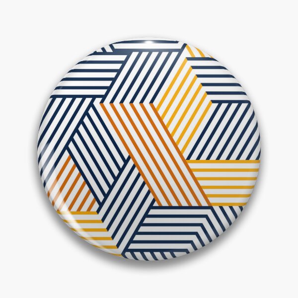 Item preview, Geometric Isometric Op Art Striped Pattern designed and sold by THE RILONA.