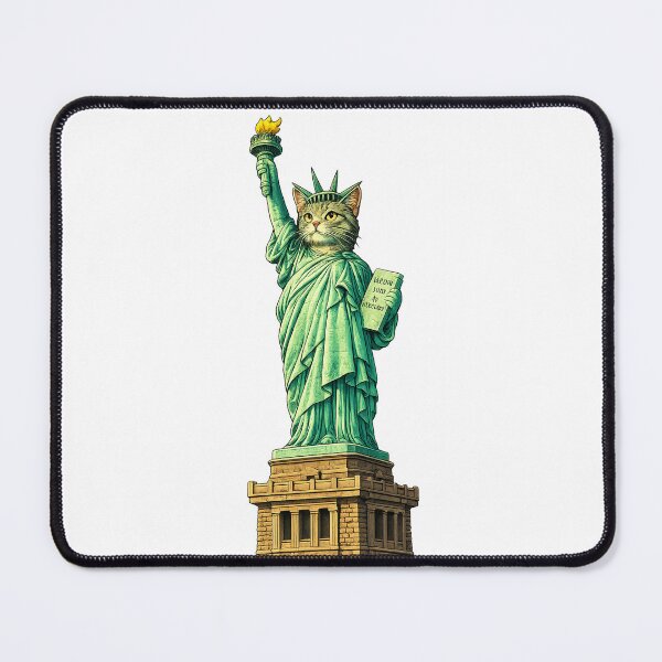 Item preview, Catue of Liberty Cartoon nil bg designed and sold by FyreHorse Designs.