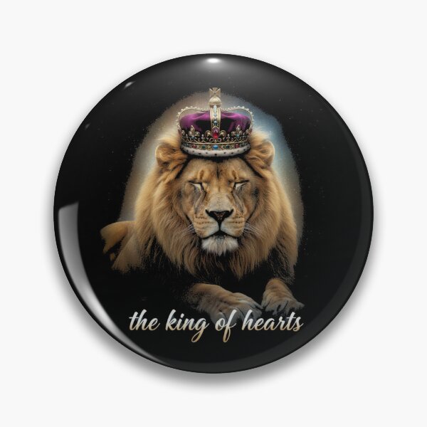 Item preview, The King of Hearts Lion - Royal Crown & Starry Glow designed and sold by Avery Lane Studios.