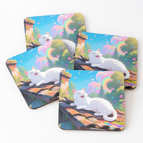 Item preview, Cozy Cottagecore White Kitten designed and sold by iwzzuel.