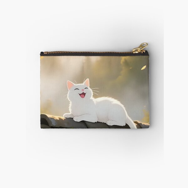 Item preview,  Cozy Cottagecore White Kitten in Magical Morning designed and sold by iwzzuel.