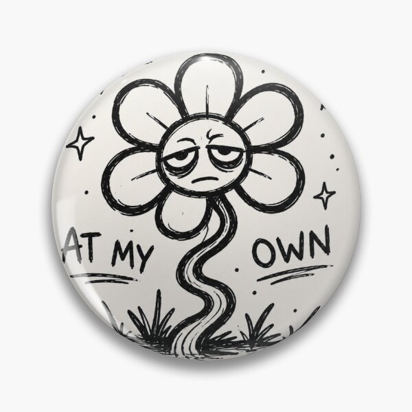 Item preview, Growing At My Own Pace | Funny Tired Flower Shirt | Hand Drawn Doodle Tee designed and sold by Odd3st.