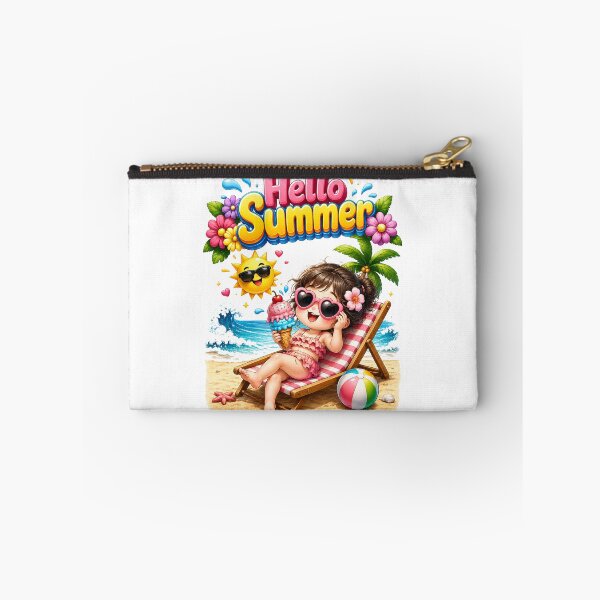 Item preview, Cute Girl ice cream vacation beach designed and sold by QuiteOrbit.