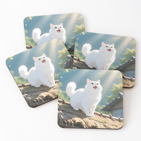 Item preview, Cozy Cottagecore White Kitten designed and sold by iwzzuel.