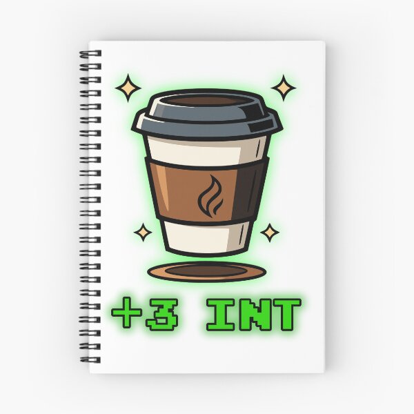 Item preview, Coffee +3 INT RPG Gamer Mug Pixel Art Intelligence Boost Funny Caffeine designed and sold by Chrono Design Workx.