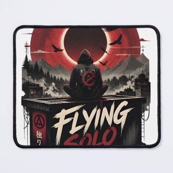 Item preview, Relaxing Dark Anime Aesthetic Flying Solo Eclipse designed and sold by smouzy.